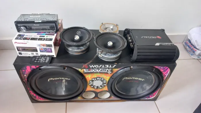 Som completo tudo em perfeitas condições, só estou vendendo porque estou precisando muito 