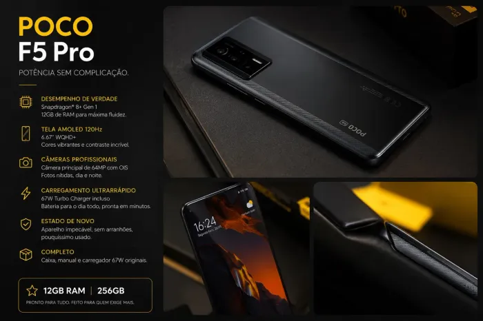 POCO F5 Pro 5G - 12GB RAM | 256GB Estado de Novo