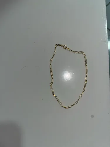 Pulseira de Ouro amarela 18k estendida