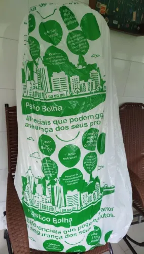 VALOR: R$ 100,00: Rolo Plástico Bolha: 84 m x 1,20 m