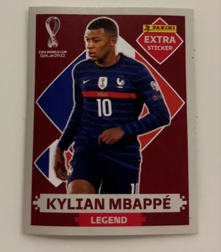 Figurinha Panini Extra Sticker Copa 2022 Mbappé