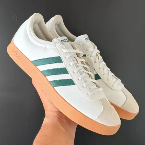 Tênis Adidas VL Court Base Masculino Branco Novo Original - Tamanho 45