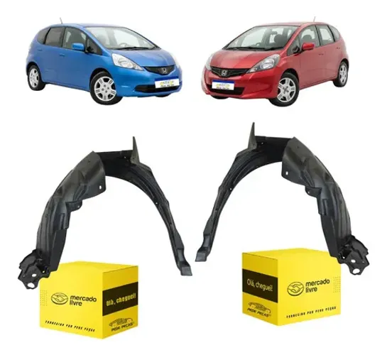 Par Parabarro Dianteiro Honda Fit Lx Cx Ex 2009 10 11 A 2014