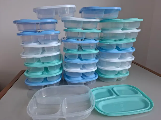 Kit 24 marmitas plásticas