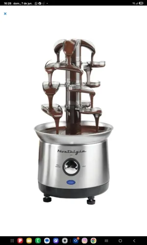 Maquina cascata de chocolate