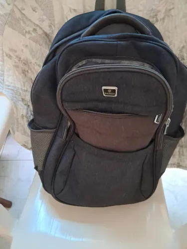 Mochila de ombro couro sintético