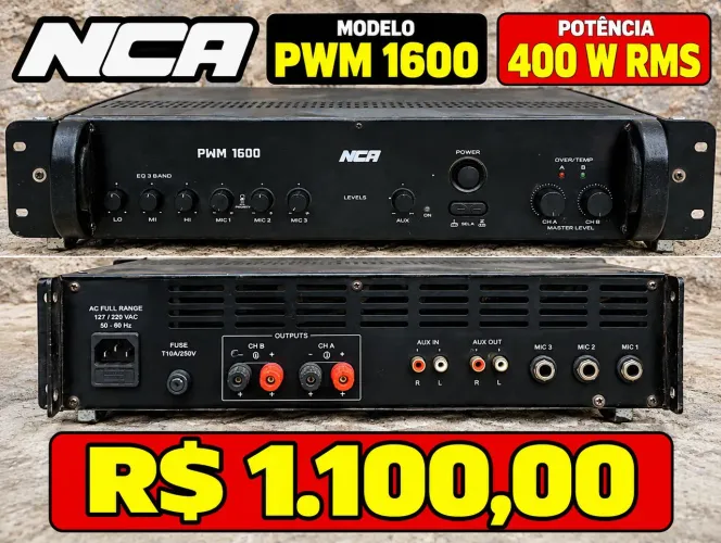 Amplificador 400whats