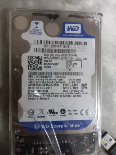 HD Externo 500GB - PC Notebook, PS4, Xbox etc.
