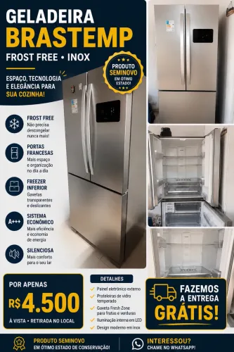 Geladeira inox