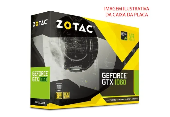 Placas de Videos Nvidia GTX 1060 6gb