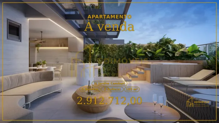 Viva o extraordinário em Jardim Camburi: Garden com 3 suítes plenas!