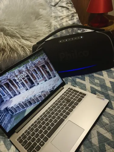 Nootbook+ caixa de som bombox