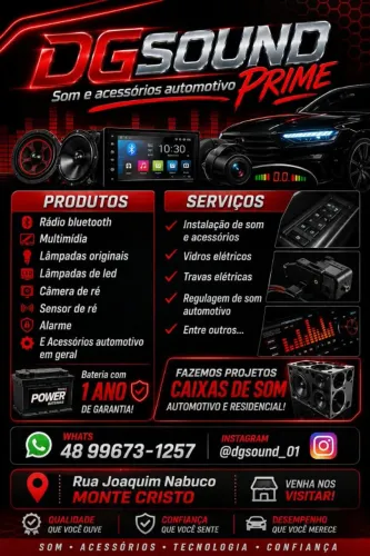 DGSOUND PRIME som e acessórios