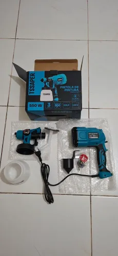 Pintura Rápida em Portões, Paredes e Móveis - Pistola de Pintura Elétrica 110v 550w