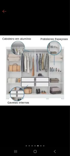 Guarda roupa grande branco