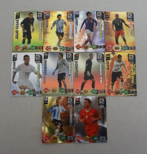 Cards Copa do Mundo Fifa 2010 , 2014 . 2018 Adrenalyn XL