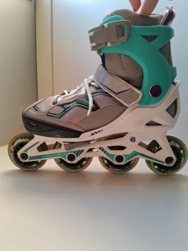 Patins Infantil Oxelo Decathlon Ajustável + Kit Proteção