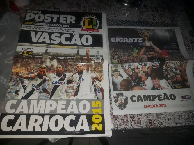 Revistas e Poster Vasco Campeão