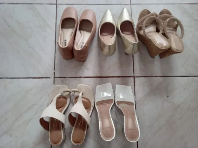 Promoção 6 pares sapatos femininos