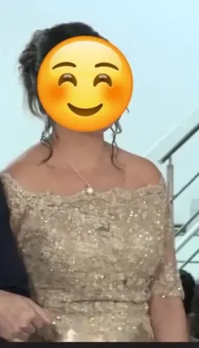 Vestido de festa dourado