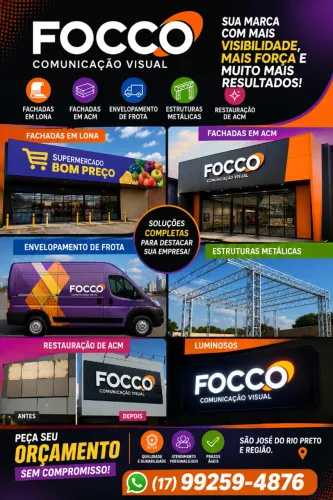 FACHADAS EM LONA OU ACM