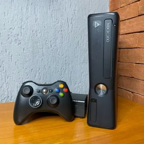 Console Xbox 360 Slim Preto (Com Garantia)