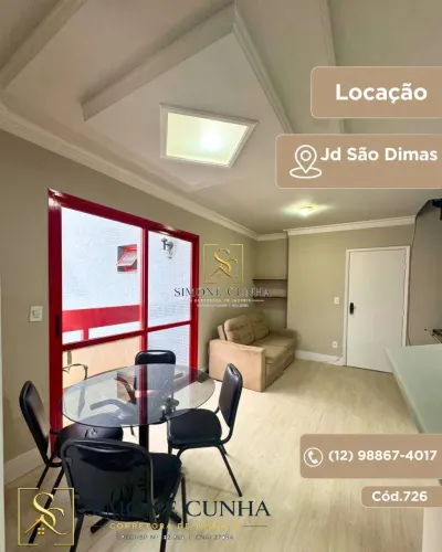 Flat para locação Jardim São Dimas - Região central de São José dos Campos