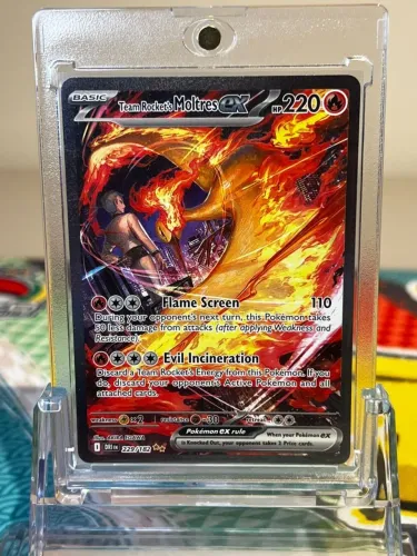 Carta Pokémon TCG - Moltres ex da Equipe Rocket (229/182)