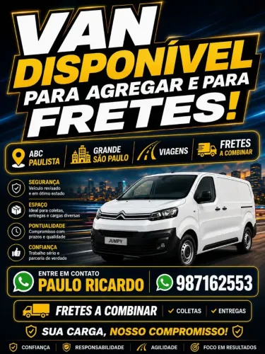 Van disponível 