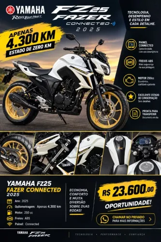 YAMAHA FZ25 FAZER CONNECTED 2025<br>