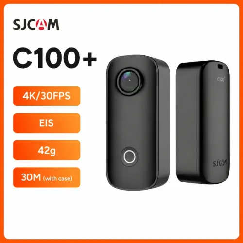 Mini Action Camera Sjcam C100+ Plus/Wifi/4k/30m Á PROVa de água/Com estabilizador imagem