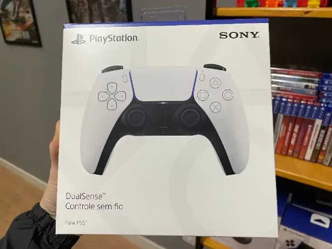 Controle sem fio DualSense Sony de PS5 (Emito Nota Fiscal e 1 ano de Garantia)