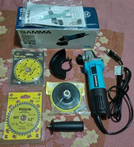 Esmerilhadeira gamma 710watts 127v zerada