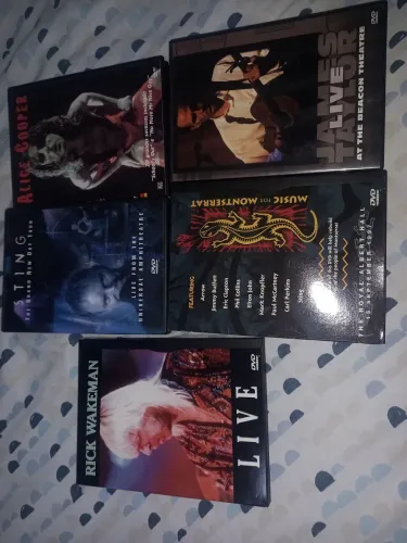Lote DVDs Shows de Rock usado