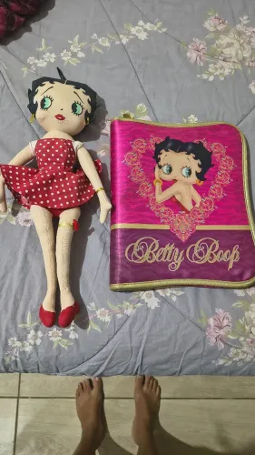 Boneca pano Betty boop kellytoys + fichário
