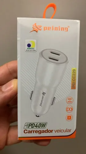 ADAPTADOR FONTE VEICULAR 40W 2 TIPO C PEINING codigo 2053905718004