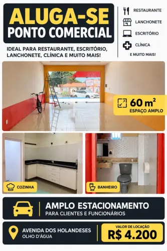 Alugo loja comercial na holandeses
