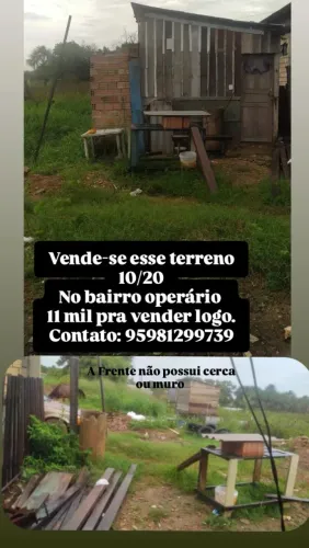 Vendo esse terreno 