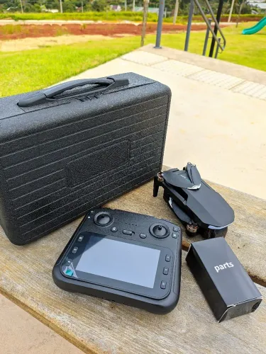 Drone SX-1 Max com guimbal de 3 eixos, GPS e maleta
