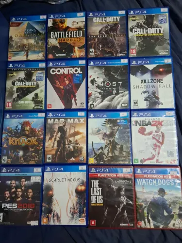 Jogos PS4 - Chama no Chat - Faço envio OLX
