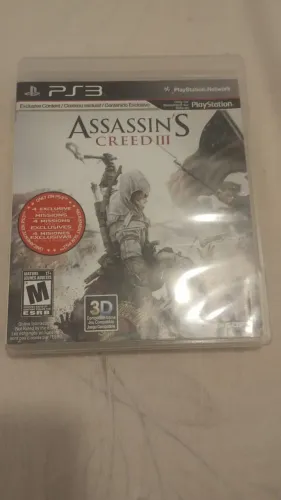 Assassins Creed III jogo PS3 completo