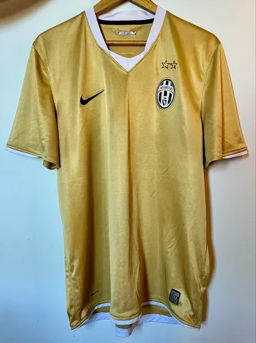 Camisa Juventus 2008/09 Away Dourada Nike Original | Del Piero | Tam G
