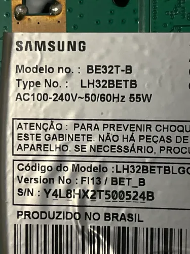 PEÇA TV SAMSUNG PLACA MÃE