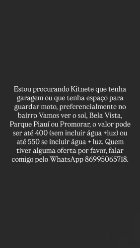 Kitnet para alugar