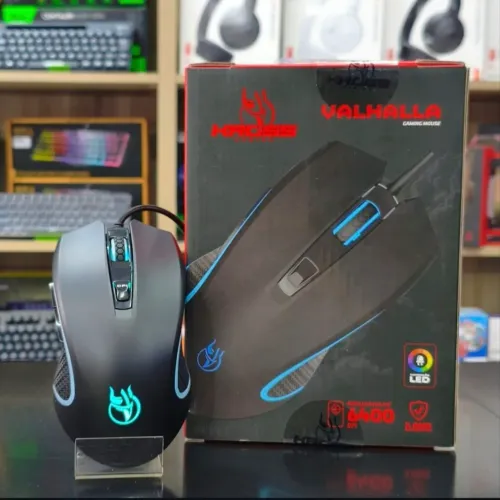 Vendo mouse gamer Kross Valhalla (modelo MG200) com resolução ajustável de até 6400 DPI.