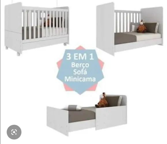 Berço montessoriano 3 em 1