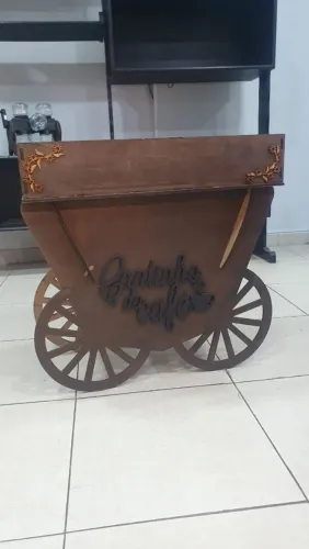 carrinho organizador para o cantinho do café