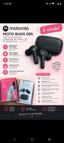 Fone Moto Buds 085