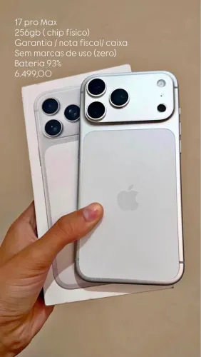 17 PRO MAX 265gb White completo!