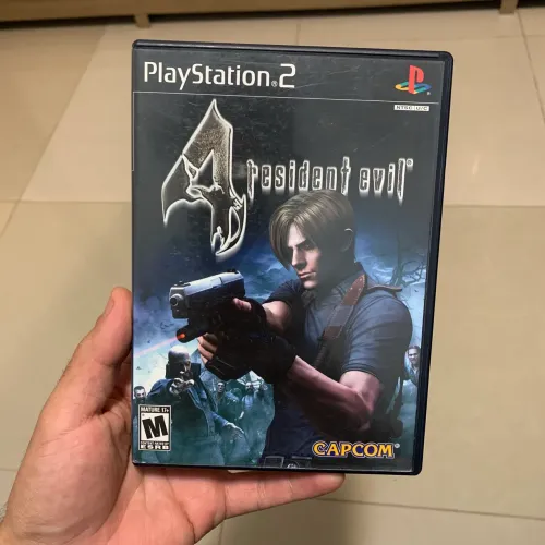 Jogo resident evil 4 ps2 original PlayStation 2 black label play